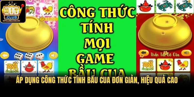 Áp dụng công thức tính bầu cua đơn giản, hiệu quả cao
