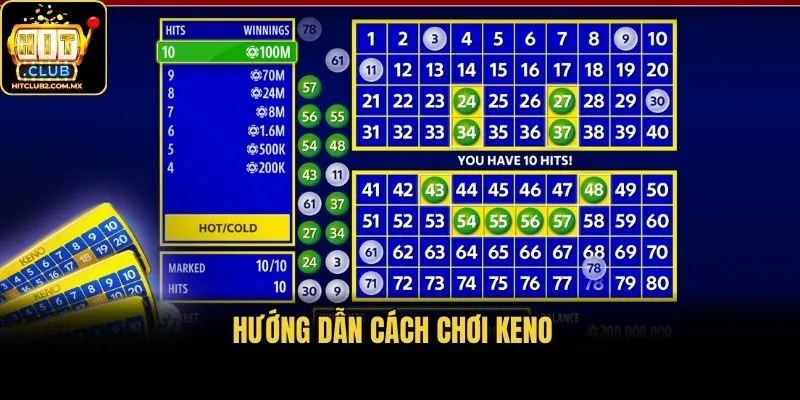 Hướng dẫn cách chơi Keno