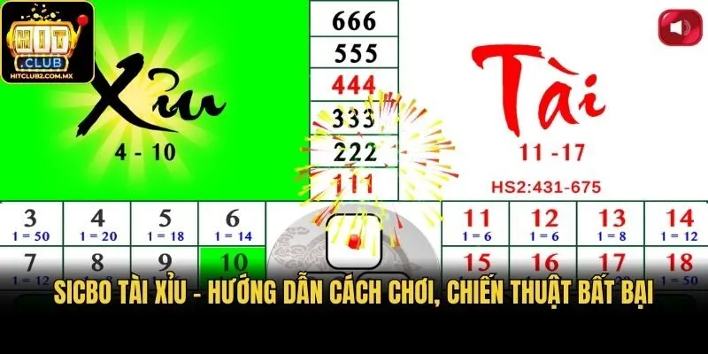 Sicbo Tài Xỉu - Hướng Dẫn Cách Chơi, Chiến Thuật Bất Bại